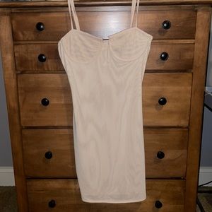 Nude mini dress size small